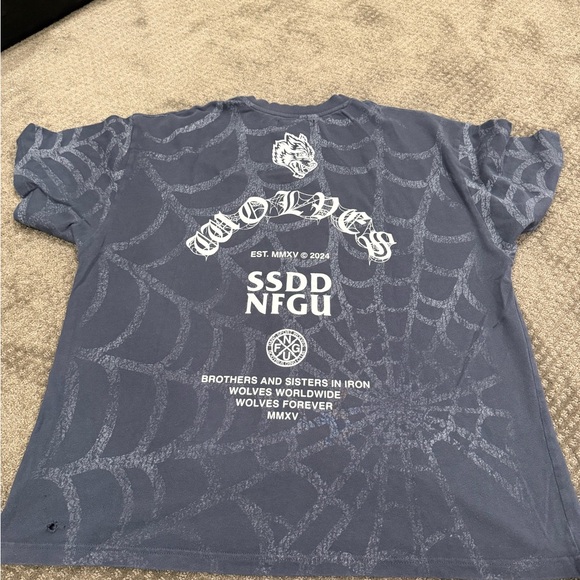 Darc Sport Blue Wolves Graphic Kids T-Shirt - Picture 1 of 3
